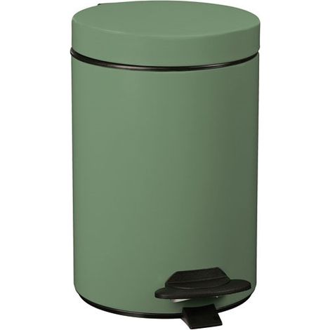 Rossignol Badezimmerabfalleimer Grün Mandel Matt 3 Liter