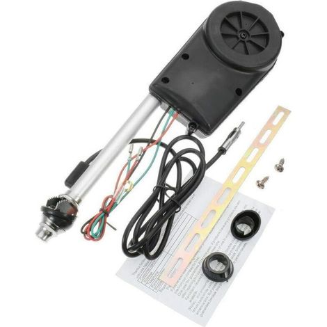 Car Electric Radio Automatic Antenna, Mounting Kit for FM AM Radio Car Antenna Replacement for Car Fender (1/4)