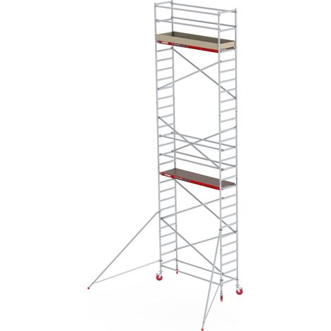 Altrex Fahrgerüst RS Tower 41 PLUS Aluminium ohne Safe-Quick® mit Holz-Plattform 9,20m AH breit 0,90x2,45m