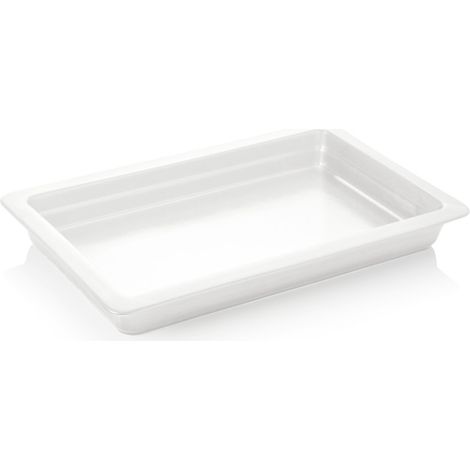 Bac gastronorme GN 1/2 induction H 6,5 cm blanc porcelaine - Was Germany (1/2)
