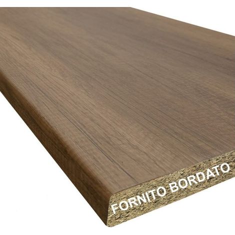 Top cucina colore noce 195x60x3.8H (1/2)