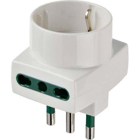 00323.B Adaptateur Mult. S17+2P17/11+P30 Blanc (1/3)