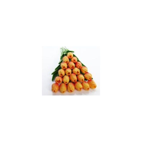 Set di 20 tulipani artificiali in lattice, dall'aspetto realistico e imitazioni. - Crezuo