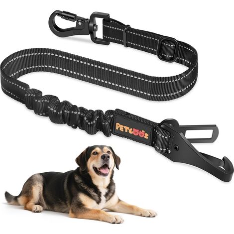 Ceinture Chien Voiture Réglable 58-92 cm avec Absorption des Chocs (1/5)