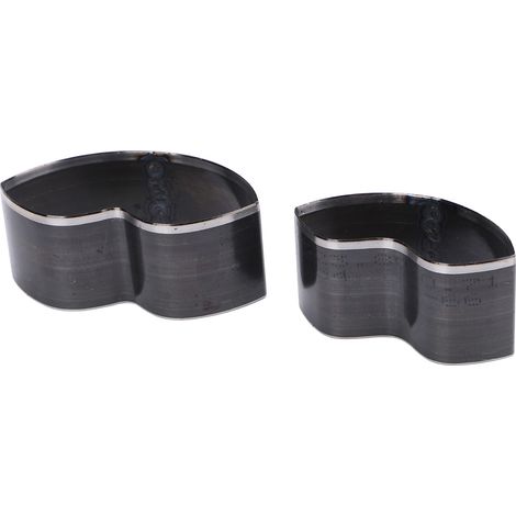 Ensemble de 2 matrices de découpe pour cuir en forme de lèvre, 60 x 35 mm et 50 x 25 mm, en acier allié, pour les loisirs créatifs. (1/5)