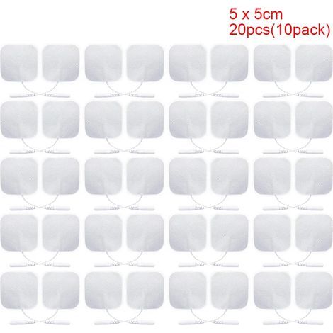 10/20 gel muscle stimulation electrodes, non-woven fabric, self-adhesive replacement pads for TENS05269 digital therapy device