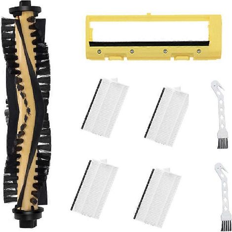 Filtre pour aspirateur brosse pour aspirateur Filtre de brosse pour aspirateur filtre de Ecovacs Robot Aspirateur N79S/DN620/500 Accessoires Couvercle Main Roller Brosse Filtre de remplacement Kit Bro (1/5)