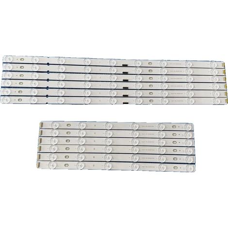 Tira de LED de 950 mm de longitud, 15 LED, construcción de aluminio, compatible con televisores 4K Ultra HD de 49 pulgadas, fuente de alimentación CC. (1/5)