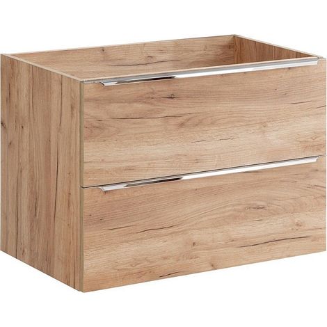 Waschtischunterschrank 80cm TOSKANA-56 in Wotaneiche Nb. B/H/T ca. 80/57/46cm (1/5)