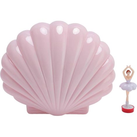 Coffret à bijoux musical en forme de coquillage, style rétro avec miroir de maquillage, boîte à trésors pour fille, cadeau enfant (1/5)