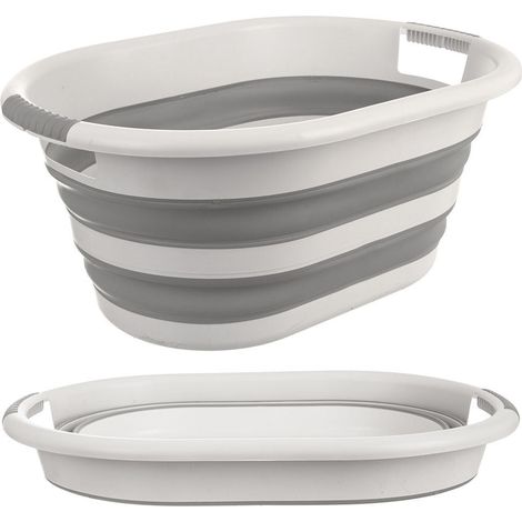 Panier a linge pliable universel avec poignee (1/5)