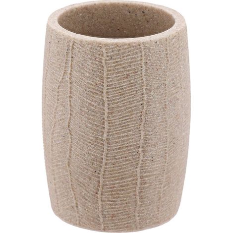 Vaso de poliresina efecto hoja - natural - Tendance (1/2)
