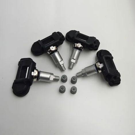 (4 pièces) 0009050030 A0009050030 0009057200 Capteurs de pression des pneus 433 MHz pour véhicules, compatibles avec Mercedes-Benz Classe A, B, C et E (W176, W246, C253). (1/5)
