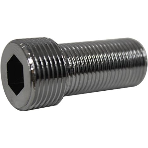 Anquier – Lot de 2 rallonges M1/2" – Sortie M3/4" – Broché – Raccord de robinetterie pour espaces confinés – 55 mm