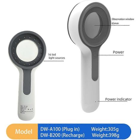 Lampe UV en bois, analyseur de peau, machine de test à loupe pour femmes (1/4)