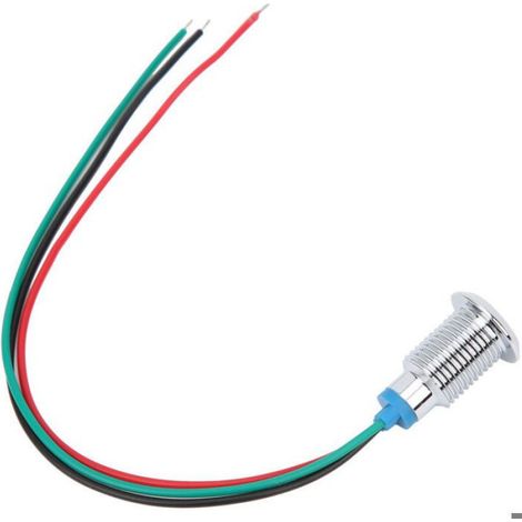 LED Rondes Précablées, Lumières LED à Diode électroluminescente avec Bague d'étanchéité Intégrée 4 Pièces Anode Commune 3-6 V 10 Mm (1/5)
