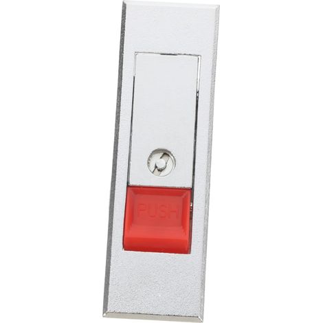 Serrure électrique pour armoire avec bouton-poussoir et clé, en (1/5)