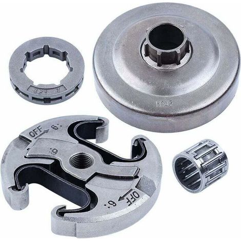 325"-7T Tambour d'embrayage Embrayage Assy Pignon Jante Roulement à aiguilles kit pour Husqvarna 340 345 346XP 350 351 353 445 450 E Tronçonneuse- (1/4)