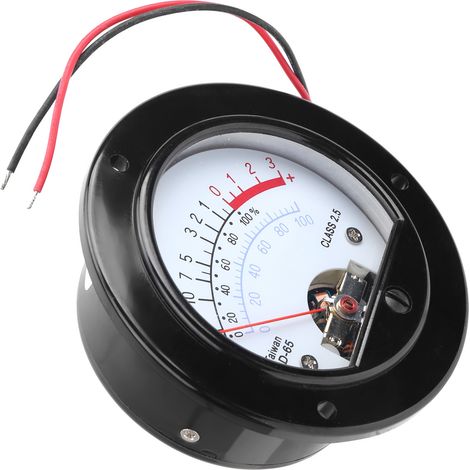 SD-65 Zeiger-VU-Meter, Vintage-Voltmeter mit gelber Hintergrundbeleuchtung (1/5)