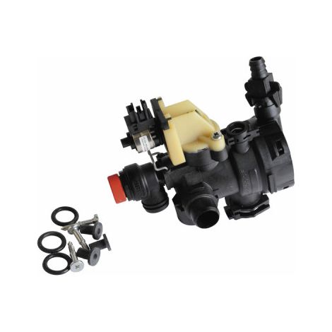 Elm Leblanc – Vanne 3 voies pour chauffage central – Filetage plomberie 1" – Compatible chaudières MEGALIS 400 – Raccords en laiton - 87167631990