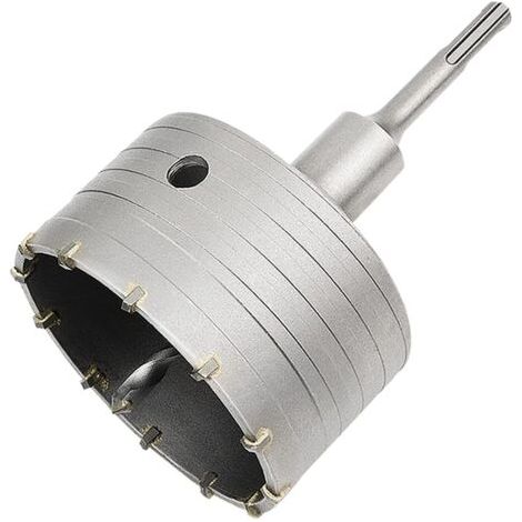 BUNTHAUS Scie cloche trépan béton 110mm – Adaptateur SDS Plus – Pour murs en béton, brique et pierre – Coupe rapide sans vibration (1/5)