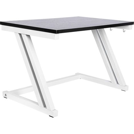 Étagère Micro-Ondes Bois et Acier - 1 Unité - Style Z Double Niveau - Gain de Place Cuisine - Support Appareils Électroménagers - 57x38x38 cm (1/5)