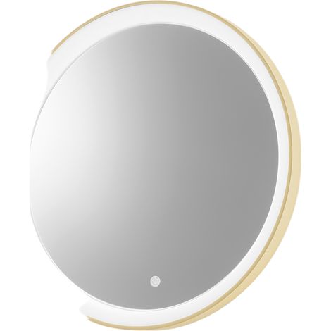KRIZIA A/P - Applique Led 25W Dimmerabile con Specchio, Touch CCT 3000K-4000K, Antiappannamento, Finitura New Beige - Gealuce (1/3)