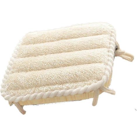 Coussin carré pour chaise de bureau, fin et doux, couleur beige. (1/5)