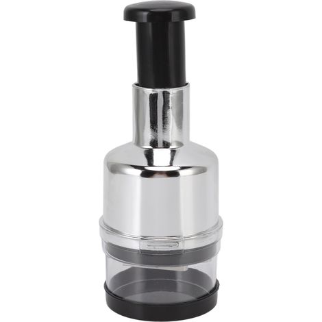 Hachoir manuel multifonction à lame en acier inoxydable pour oignons, ail, légumes, fruits et noix