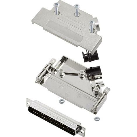 Kit embase SUB-D mâle Nombre de pôles: 37 encitech D45PK-M-37-DBP-K 6355-0009-04 45 ° fût à souder 1 (1/2)