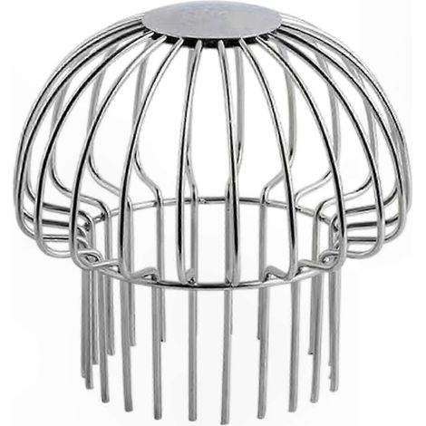 Filtre à feuilles pour gouttière de 40 à 50 mm - Protection antirouille pour crépine de descente de gouttière (1/5)