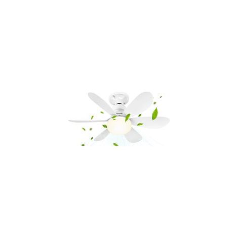 Ventilateur de Plafond LED avec Lumière et Télécommande 6 Pales, 3 Vitesses, Minuterie, Douille E27 Confort et Design (1/5)