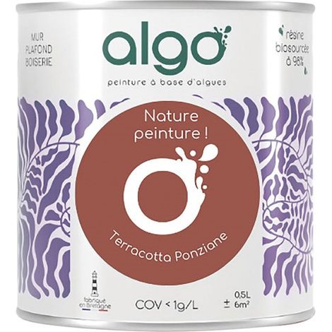 Pintura ecológica 0.5 L Terracota Ponziane - Algo