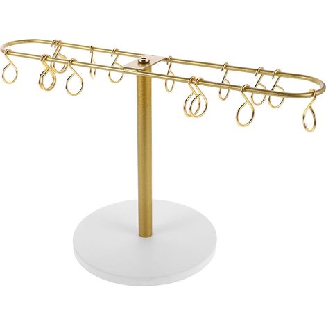 Présentoir à Griffes à Cheveux en Fer Doré Design Esthétique Minimaliste, Support Suspendu Facile à Installer pour Accessoires de Cheveux et Rangement Gain de Place (1/5)