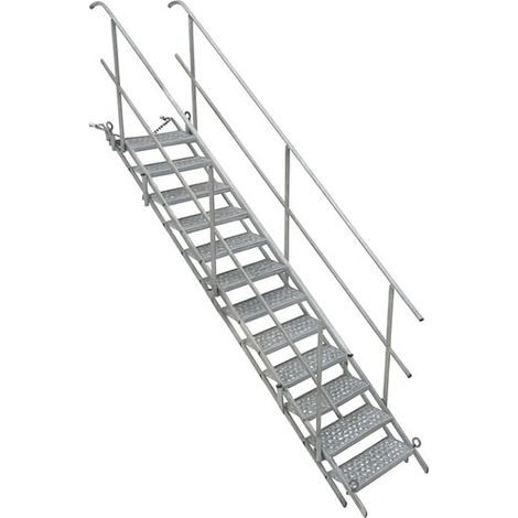 Escalier/passerelle 12 marches  - Hauteur à franchir de 1.73 à 2.83m - ESC-PASSERELLE-320