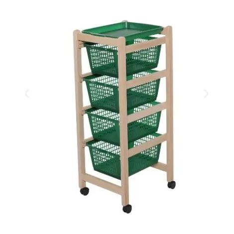 Carrito organizador Jolly noce con cestos extraíbles