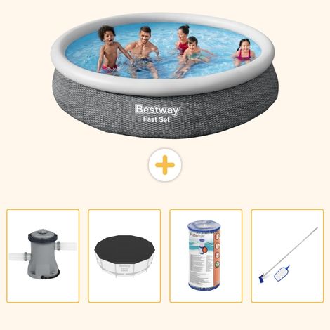 Bestway Bestway Fast Set Ronde - 366x76 cm - 5-pièces S304 (1/5)