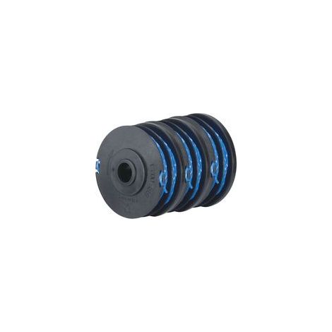 RYOBI Lot de 3 bobines double fil diamètre 1.5mm pour coupe-bordures électriques RAC123 (1/3)