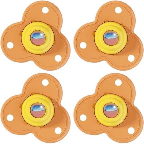 Mini ruedas giratorias, 4 piezas, con rotación de 360 grados, autoadhesivas, universales, para cajas de almacenamiento de muebles. (1/4)
