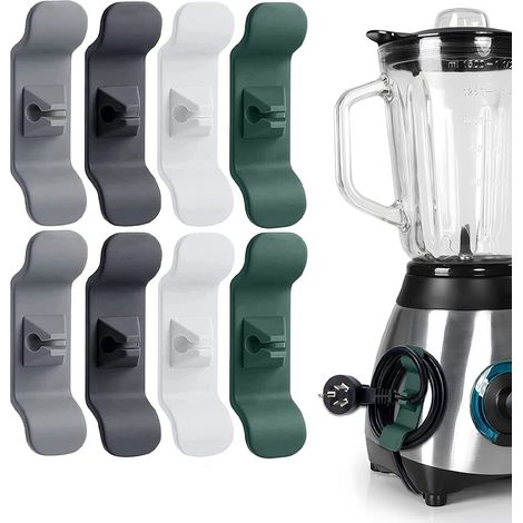 Enrouleur de câble pour appareils de cuisine, lot de 8, organisateur de câbles, enrouleur de câble de rechange, organisateur de câbles pour appareils de cuisine (1/5)
