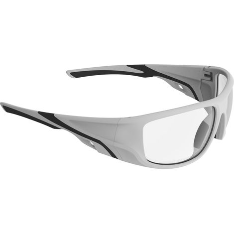Gafas de seguridad EAGLE con lente transparente y protección UV 400, diseño ergonómico. (1/4)