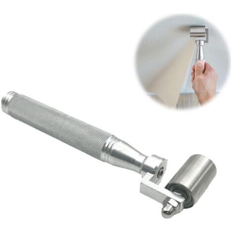 QORVA-35MM Rouleau de Pression, Rouleau de Pression D'acier Inoxydable de  Rouleau de Pression Plat Bricolage avec Poignée en Aluminium, Rouleau à Main à Joint Plat, Pour la Décoration de la Maison
