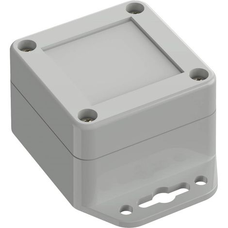 TRU COMPONENTS TC-10860388 Alloggiamento flangia ABS Grigio luminescente 1 pz. (1/2)