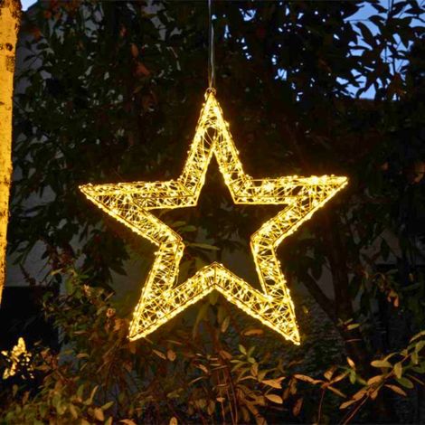 50cm Light up Christmas Galaxy Star with 1440 Warm White LEDs & Timer Function (1/2)
