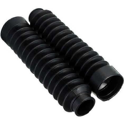 Set mit 2 Staubschutzkappen für die Vorderradgabel eines Offroad-Motorrads, schwarz