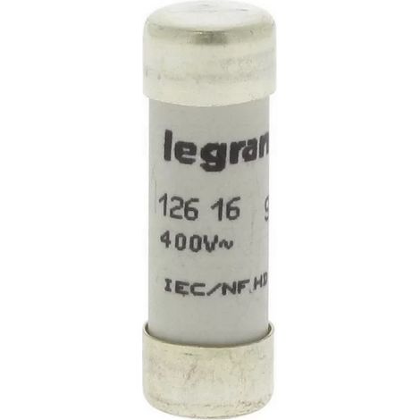 Legrand 012616 Cartuccia domestica cilindrica - 10,3x31,5mm - senza spia - 16A