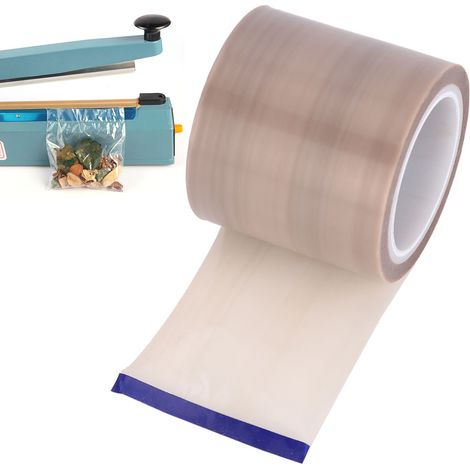 Ruban adhésif en film PTFE renforcé de fibres de verre pour accessoires électroniques, gris, 0,08 mm x 50 mm x 10 m (1/5)