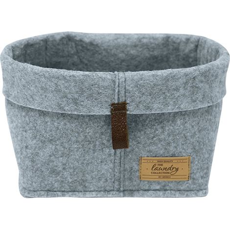 Kosmetik-Organizer FELI, Filz-Imitation, grau, 24 x 16 x 16 cm, Wenko (1/5)