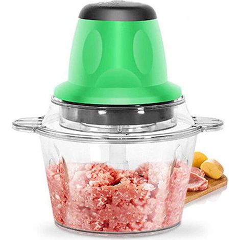 Petit hachoir à viande, hachoir à viande, hachoir à viande multifonction en plastique pour usage domestique, hachoir, robot culinaire, hachoir à viande électrique (1/3)