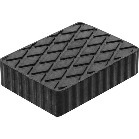 – Tampon en caoutchouc pour pont élévateur 160 x 120 x 40 mm – Accessoire universel pour levage intensif – 7007 (1/4)